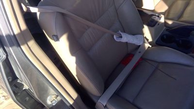 2003-2007 Honda Accord Passenger Right Front Seat Belt Retractor Shoulder Tan