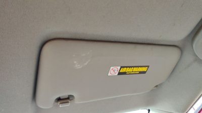 2010-2011 Honda Insight Passenger Right Sun Visor Oem Tan 83230Tm8A11Za