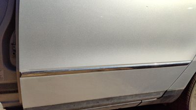 06-10 Passat Driver Left Rear Moulding From Door Back Trim 8E8e Reflex Silver