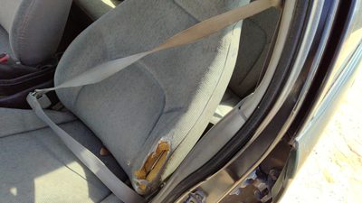 1997 Saturn Sl1 Driver Left Front Seat Belt Retractor Oem Shoulder Gray