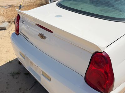 06-07 Monte Carlo Rear Spoiler Wing From 8/29/05 Horizontal Surface White 40U