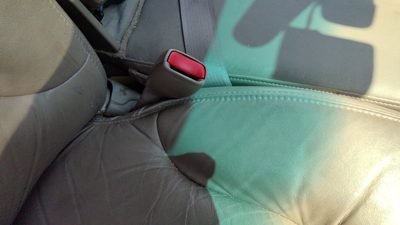 1997-1999 Buick Park Ave Passenger Right Front Seat Belt Buckle Receiver Oem Tan