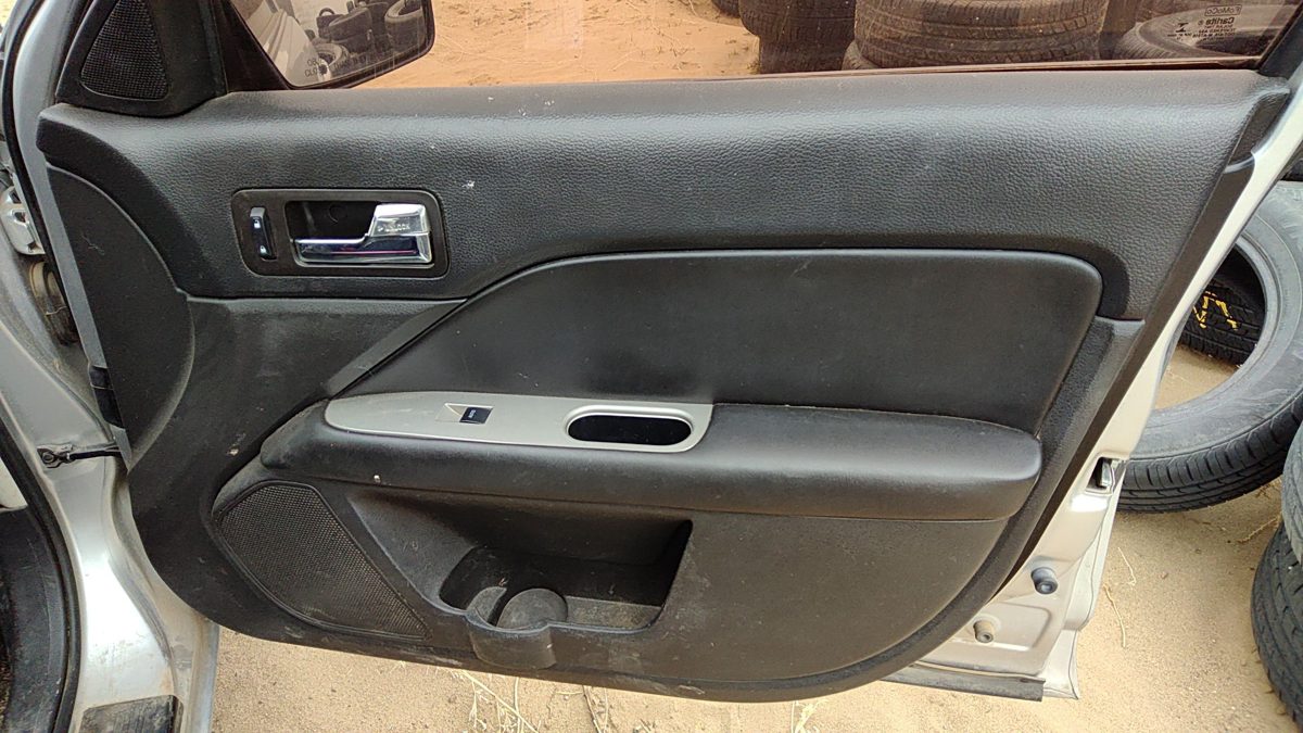 10-12 Fusion Passenger Right Front Door Trim Panel With Switches Charcoal Fw