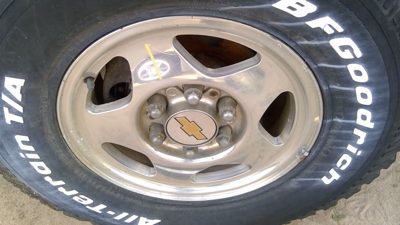 1999-2000 Chevy Tahoe 16' Aluminum Wheel Oem Factory 5 Spoke Rim #1 16X7