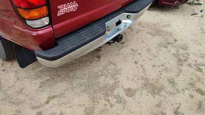 1998-2001 Mazda B2500 Chrome Rear Bumper With Mount Brackets Oem Zzm150221