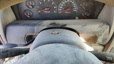 99-04 Jeep Grand Cherokee Trim Bezel Below Speedometer Dash Surround Panel Gray
