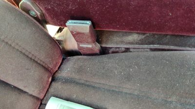 1989 Buick Century Passenger Right Front Seat Belt Buckle Receiver Oem Red