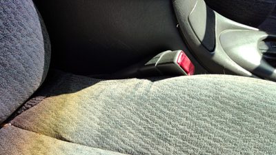 2000-02 Oldsmobile Intrigue Passenger Right Front Seat Belt Buckle Receiver Gray