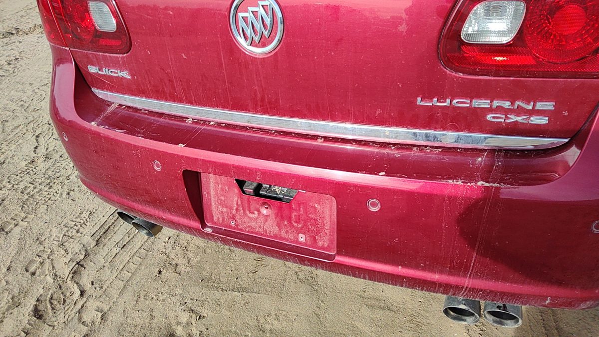 2007 Buick Lucerne License Plate Trim Surround Panel Oem Tail Trunk Finish