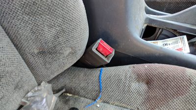 1994-1995 Honda Accord Passenger Right Front Seat Belt Buckle Receiver Oem Gray