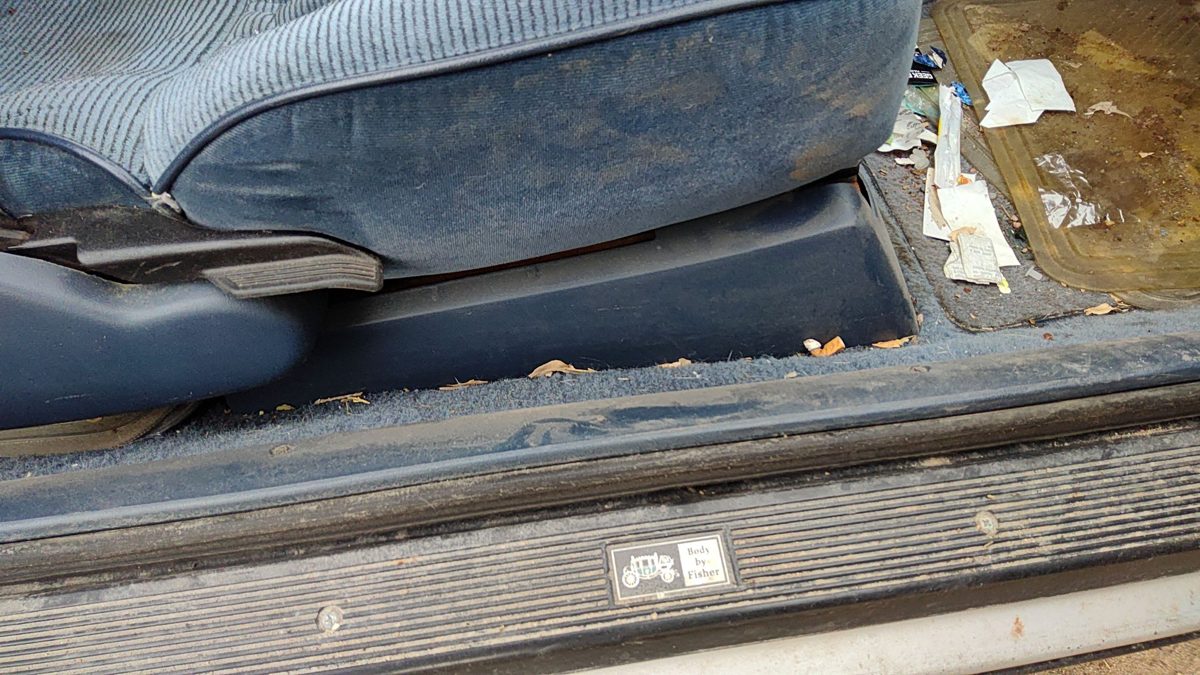 1989 Olds Cutlass Calais Passenger Right Side Seat Trim Panel Oem Blue