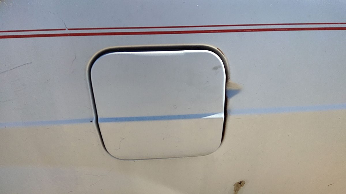 1985 Mercury Grand Marquis Fuel Tank Door With Hinge Gas Lid Oem Filler Gray