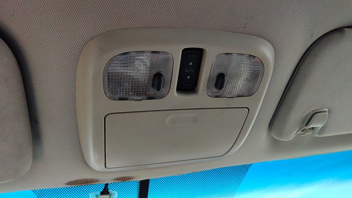10-12 Ford Fusion Center Overhead Console Oem Dome Light Map Lamp Cubby Black Dw