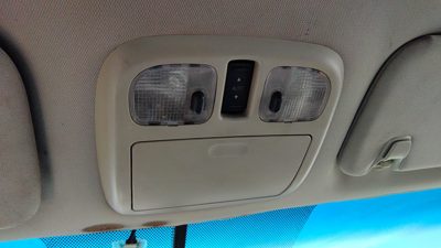 10-12 Ford Fusion Center Overhead Console Oem Dome Light Map Lamp Cubby Black Dw