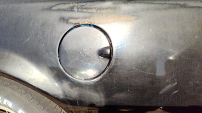 1989 Chevy Camaro Fuel Tank Door With Hinge Gas Lid Oem Filler Black