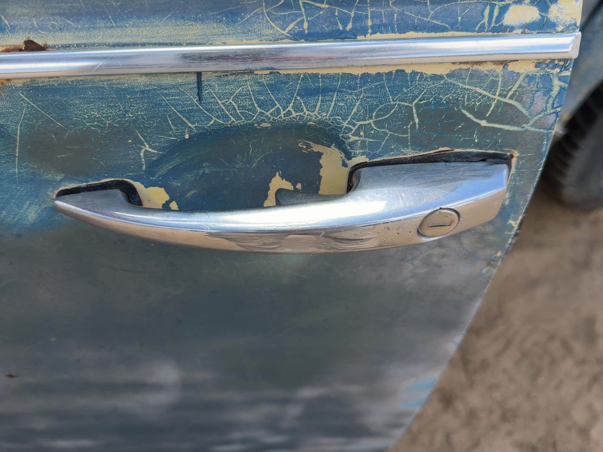 1971 Vw Super Beetle Driver Left Front Outside Door Handle Oem