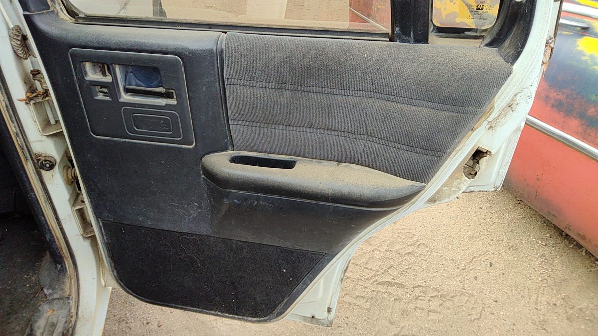 1993 S10 Blazer Passenger Right Rear Door Trim Panel With Switches Back Black