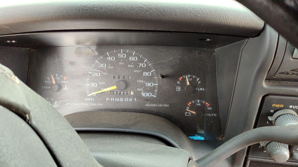 1996 97 S10 Blazer Speedometer Cluster Instrument Gauges Panel Oem Dash 16207765