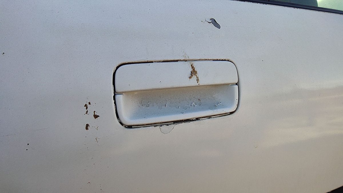 1994 Pontiac Bonneville Passenger Right Rear Outside Door Handle Oem Back White