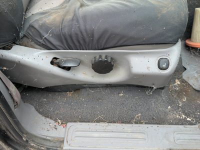 01 Expedition Passenger Right Side Power Seat Switch With Trim Panel Oem Gray 12