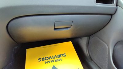 2001-2003 Hyundai Elantra Glove Box Assembly Complete Door With Latch Oem Gray