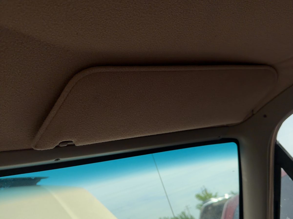 87-97 Ford F250 Passenger Right Sun Visor Oem Brown Rk