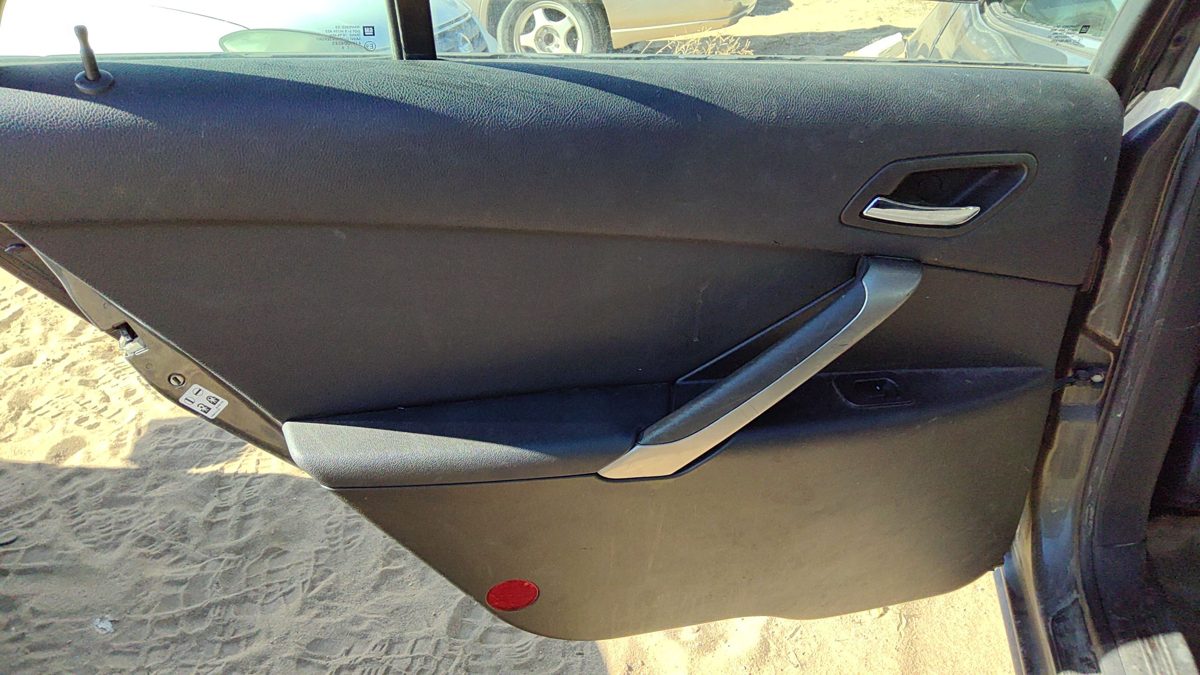05-10 Pontiac G6 Driver Left Rear Door Trim Panel With Switches Back Black 19B