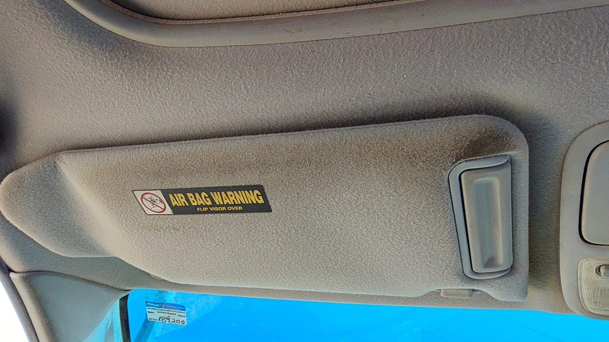1998-2002 Honda Accord Driver Left Sun Visor Oem Gray 83280S84a03zd