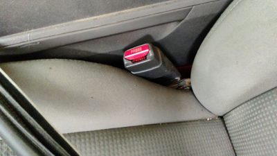 08-10 Dodge Charger Driver Left Front Seat Belt Buckle Receiver Db Slate Gray