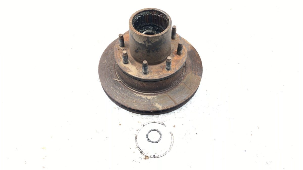 1980-1993 Ford F250 Front Rotor And Wheel Hub Oem 4X4 Dana 44