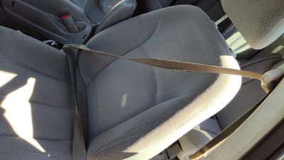 05-07 Caravan Driver Left Front Seat Belt Retractor Oem Shoulder Slate Gray D5