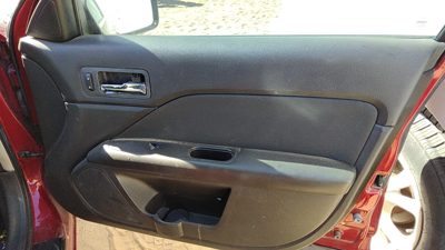 10-12 Ford Fusion Passenger Right Front Door Trim Panel With Switches Black Dw