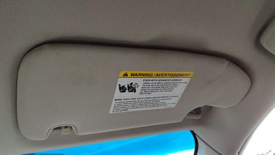 2007-2009 Lincoln Mkz Passenger Right Sun Visor Oem 8H6z5404104aa