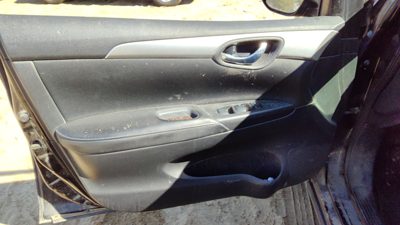 16-19 Sentra Driver Left Front Door Trim Panel With Master Switch Charcoal G