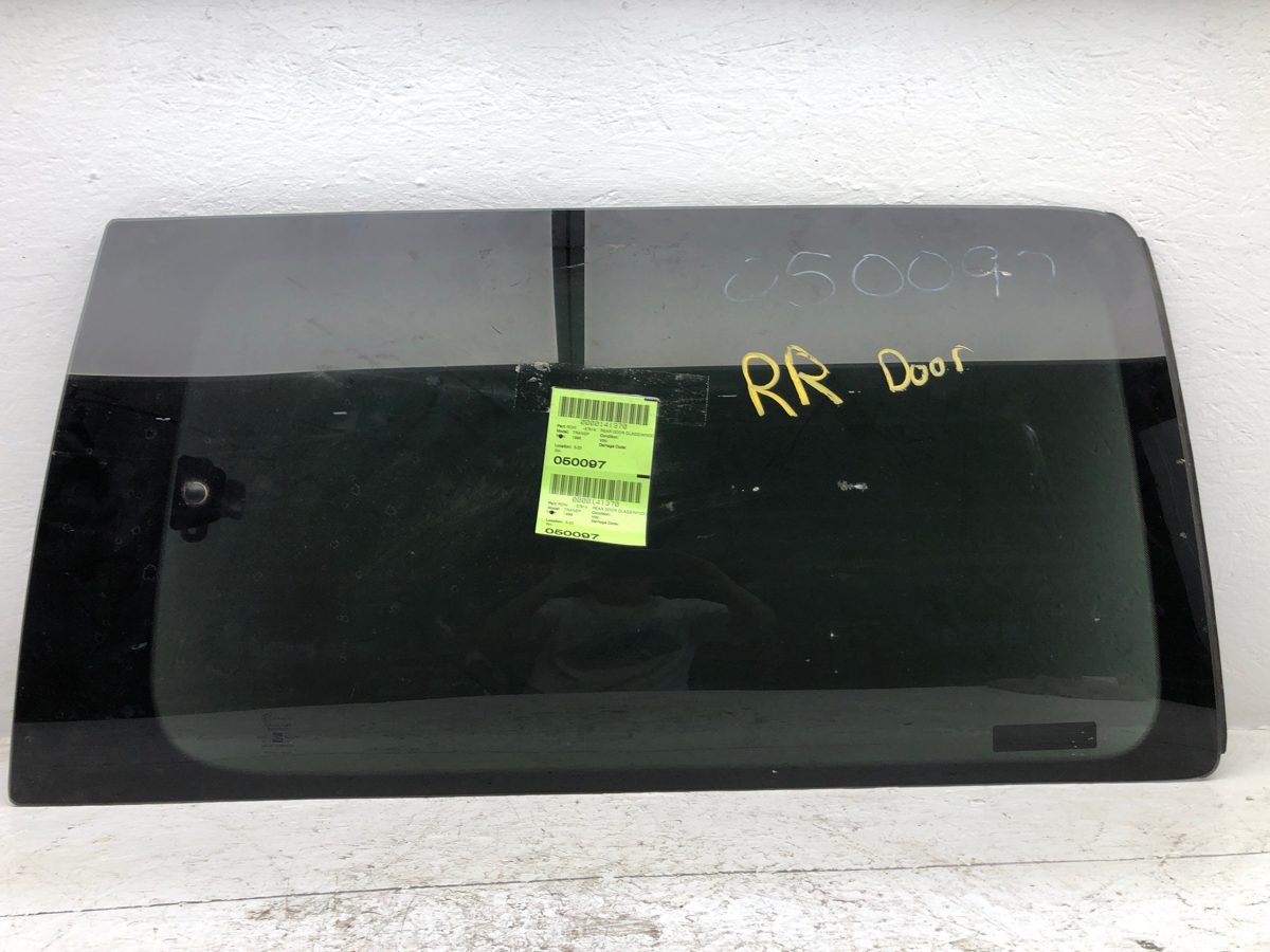 97-00 Transsport Passenger Right Rear Side Window Sliding Door Glass Back