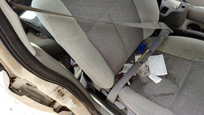 2000-05 Saturn L100 Passenger Right Front Seat Belt Retractor Shoulder Gray 96B