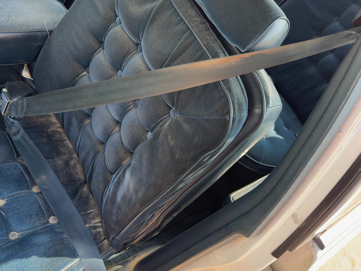 1986 Oldsmobile 98 Driver Left Front Seat Belt Retractor Oem Shoulder Blue