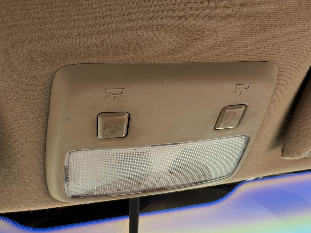 2001 Lincoln Ls Center Overhead Console Oem Dome Light Map Lamp Cubby Tan 4H