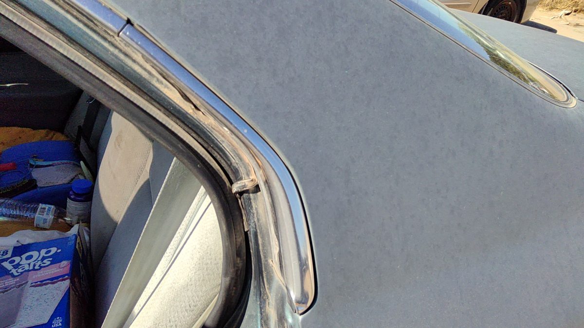 1997 Honda Accord Lh Driver Left Chrome Drip Rail Moulding Trim Oem Set