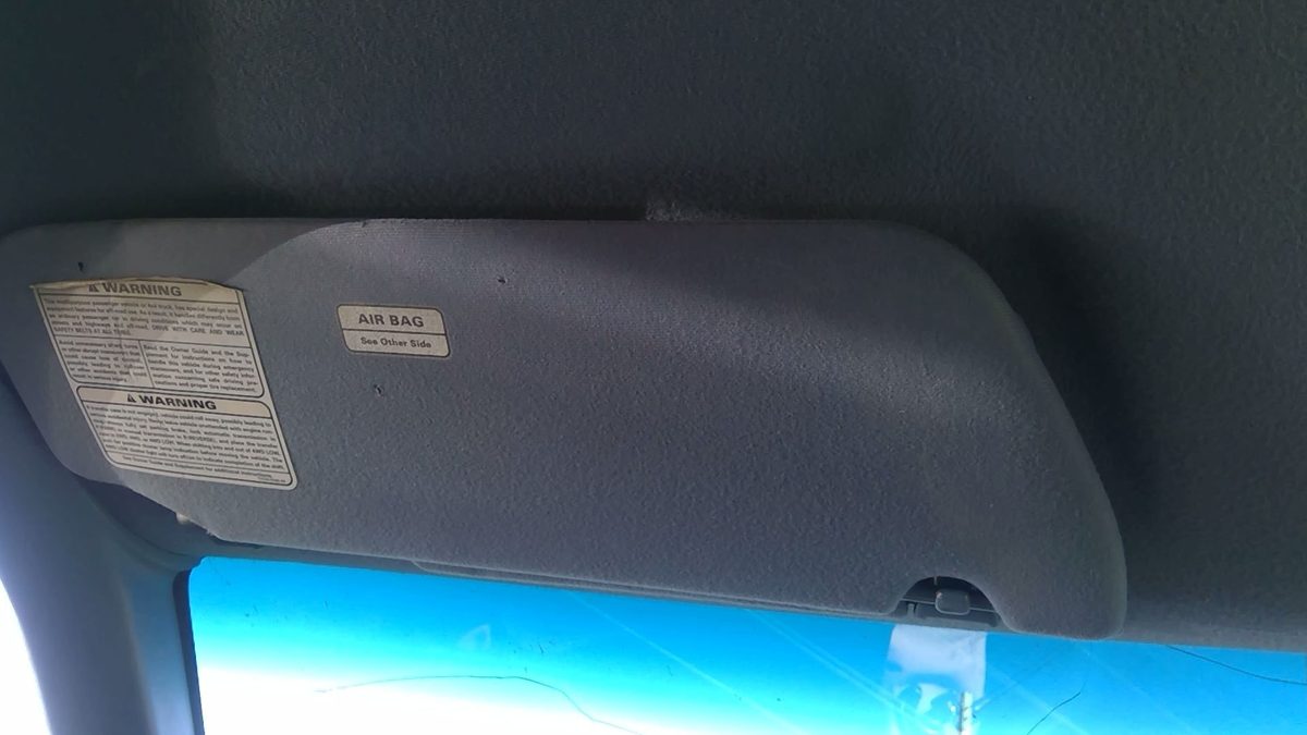 1995 Ford Explorer Driver Left Sun Visor Oem Blue