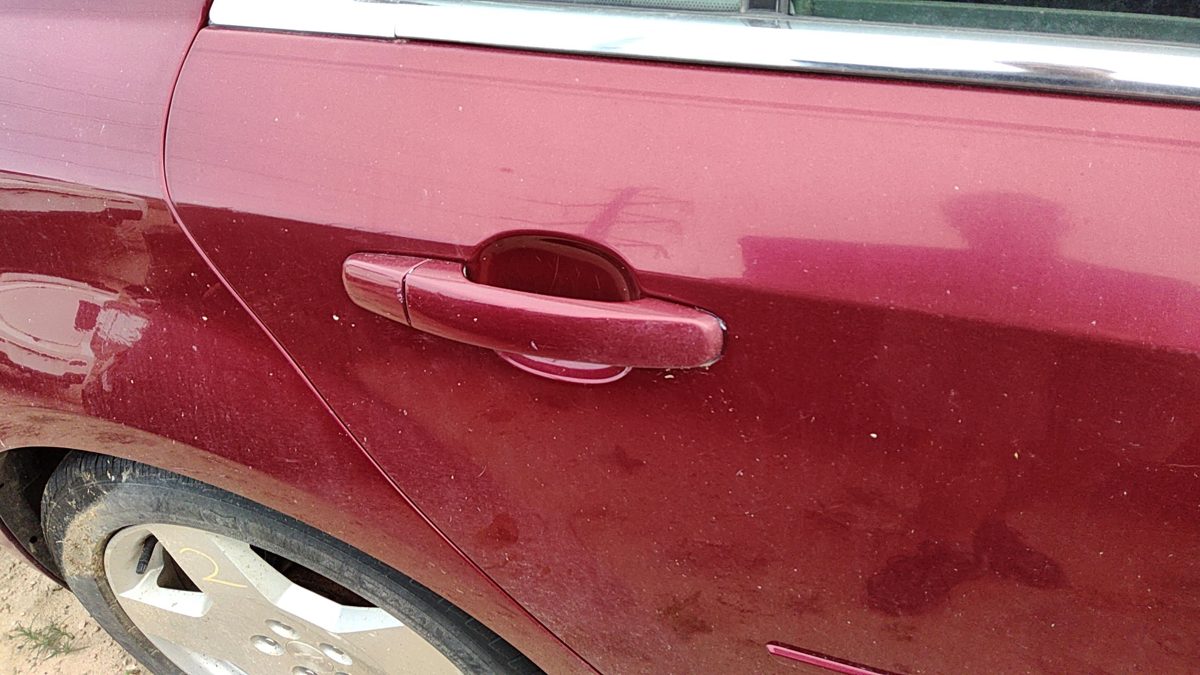 2008-2012 Chevy Malibu Passenger Right Rear Outside Door Handle Oem Back Red 80U