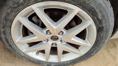 2010-2012 Ford Fusion 17" Aluminum Wheel Oem Factory Rim 10 Spoke #4 9E5z1007b