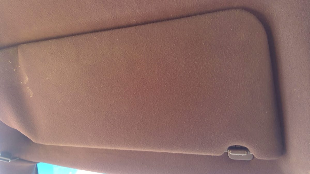 1993 Cadillac Fleetwood Driver Left Sun Visor Oem Maroon