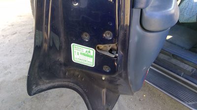 1995-2002 Ford Explorer Driver Left Rear Door Latch With Rods/Cables Oem Back