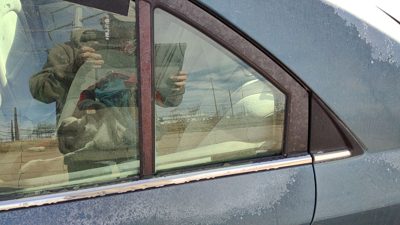 2006-2010 Hyundai Sonata Driver Left Rear Vent Window Back Door Glass With Frame