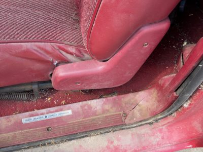 1991 Dodge Dakota Seat Track