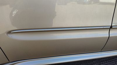 03-05 Grand Am Passenger Right Rear Moulding From Door Back Trim Champagne Beige