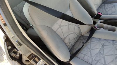11-13 Ford Fiesta Passenger Right Front Seat Belt Retractor Shoulder Black Dl