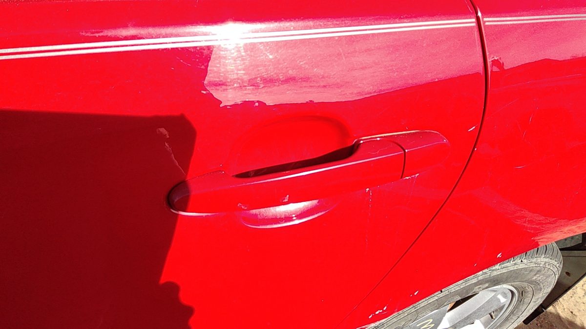2007-2016 Chevy Impala Driver Left Rear Outside Door Handle Oem Back Red 74U