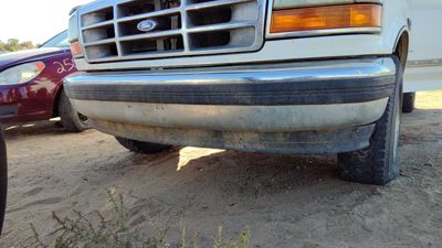 1992-1996 Ford F150 Front Bumper Assembly Chrome With Brackets Oem F2tz17757b